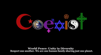 Wordings coexist put together with different signs
